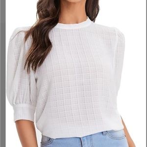 SHEIN Size Large White Blouse